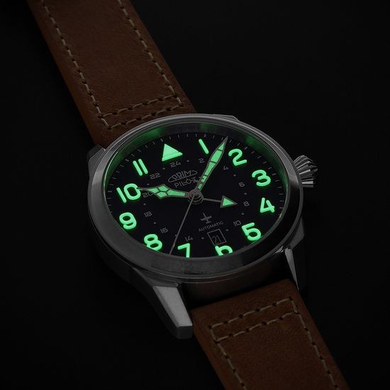 Hodinky PRIM Pilot Dual Time W91P.13250.B