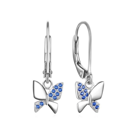 MOISS stříbrné náušnice MOTÝL