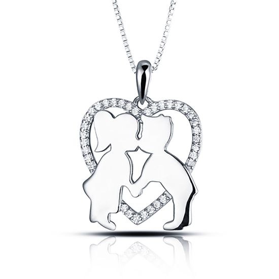 MOISS stříbrný přívěsek SRDCE