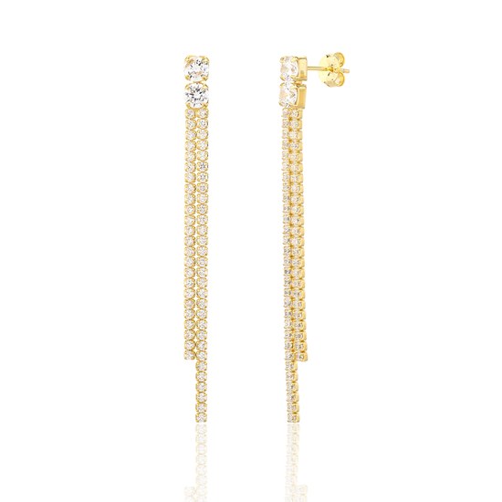 Náušnice JVD SVLE3352XJ6GO00 stříbrné