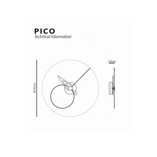 Designové nástěnné hodiny Nomon Pico WO 40cm