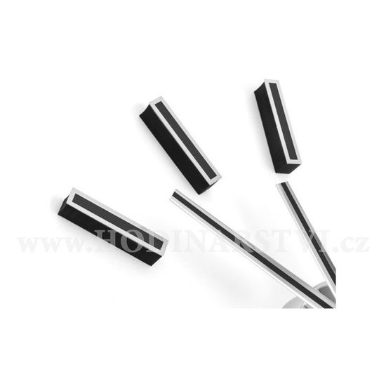 Designové nalepovací hodiny Future Time FT9400BK Modular black 40cm