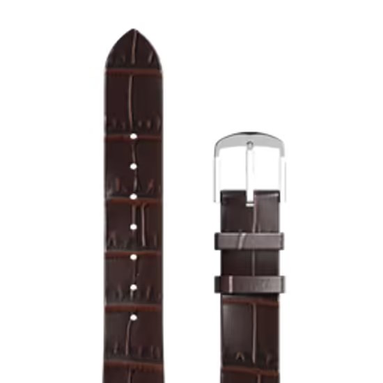 Řemínek kožený/hnědý croco