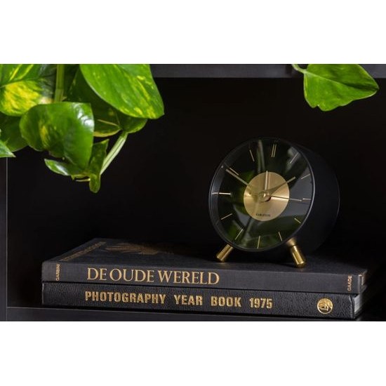 Designový budík KA5919BK Karlsson 12cm