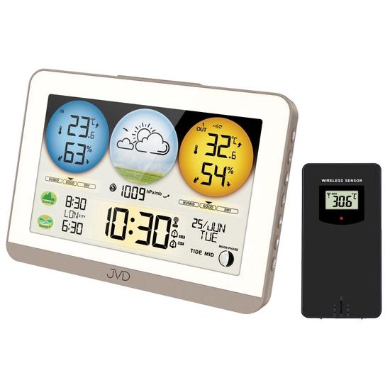 JVD RB3409 - meteorologická stanice se stálým osvětlením displeje