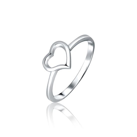 Prsten JVD stříbrný