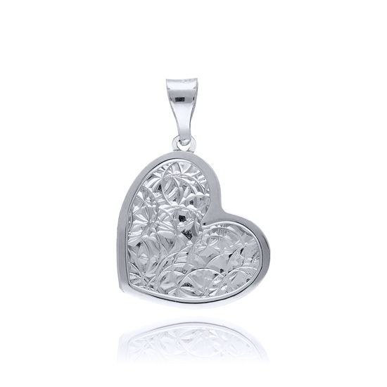 MOISS přívěsek z bílého zlata SRDCE
