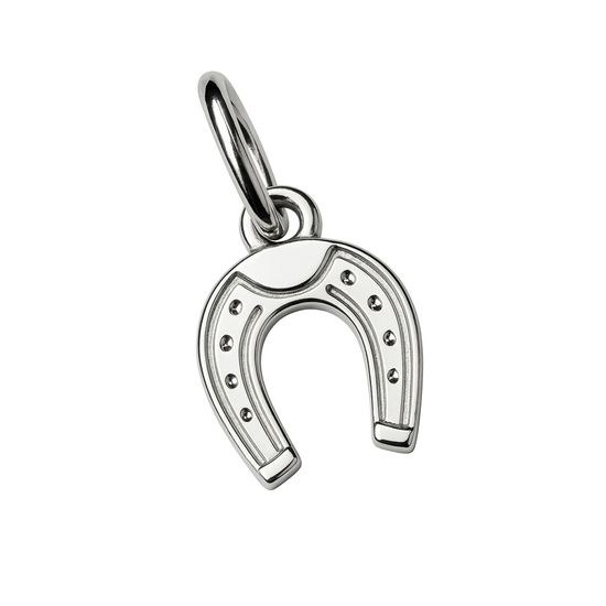 Stříbrný přívěsek Podkova s rytinou