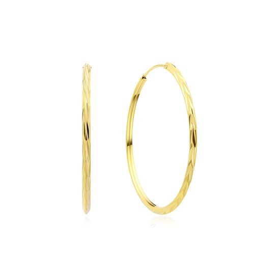 MOISS stříbrné náušnice GOLD