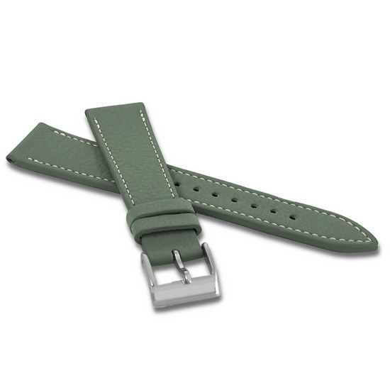 LAVVU Zelený voděodolný řemínek DAVINCI z luxusní kůže Top Grain - 20 LSAAG20