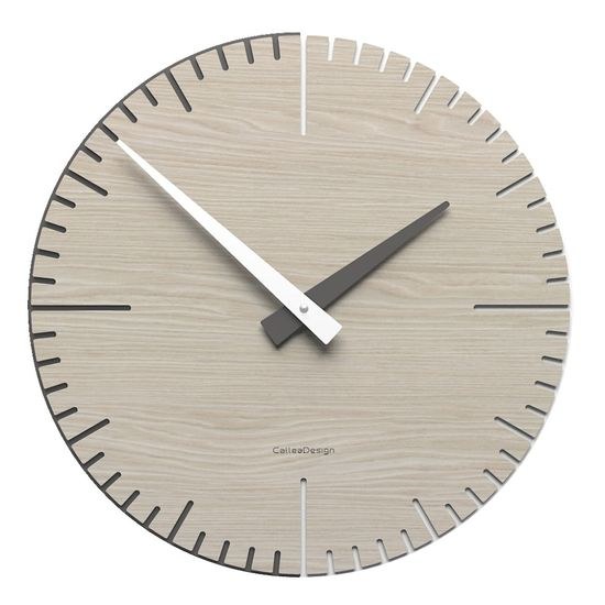 Hodiny CalleaDesign 10-025-83 Exacto 36 cm dýha tmavý dub