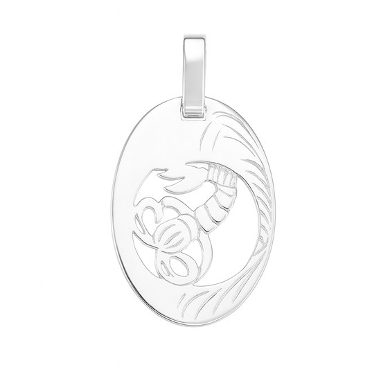 Stříbrný přívěs zvěrokruh Štír ovál