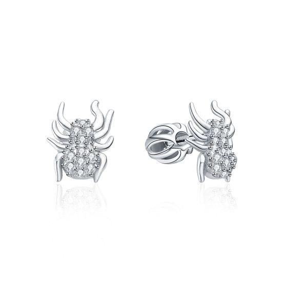 MOISS stříbrné náušnice PAVOUK