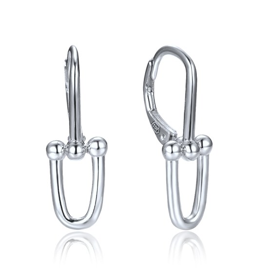 MINET Moderní stříbrné náušnice