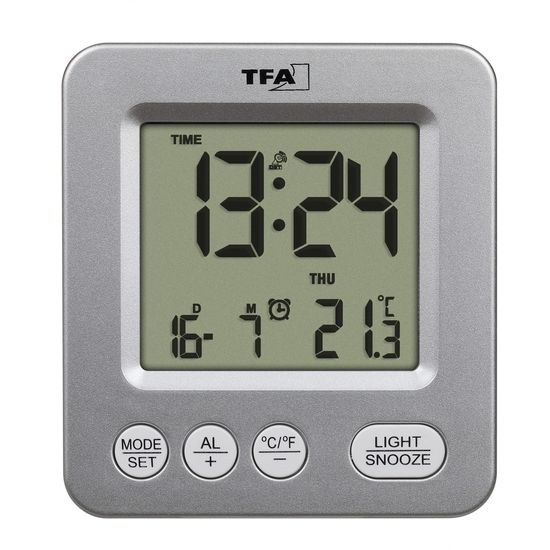 TFA 60.2567.54 - rádiem řízený digitální budík