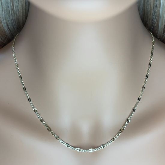 Zlatý 585/1000 řetízek broušené figaro 1159