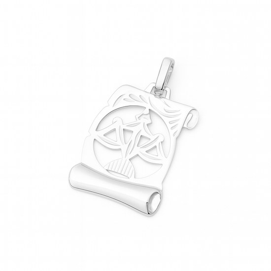 Zlatý přívěšek z bílého zlata zvěrokruh Váhy