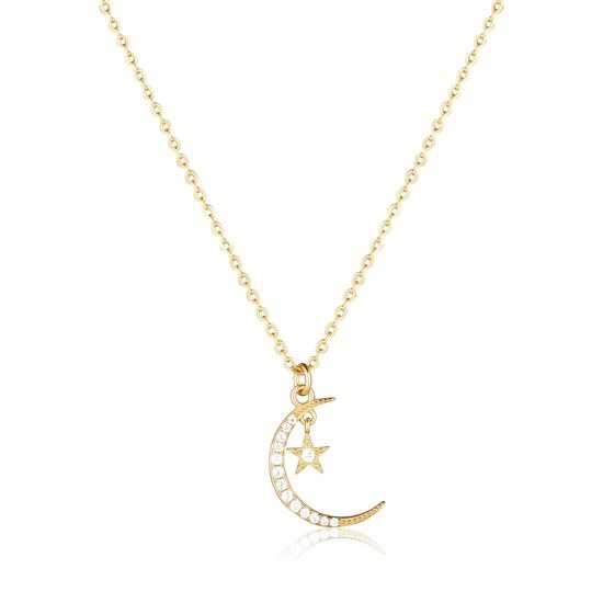 Náhrdelník JVD SVLN0563XK5GO45 stříbrný