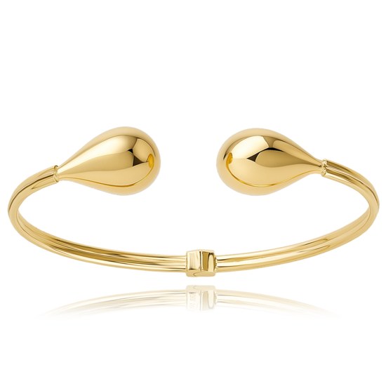 MINET Elegantní zlatý náramek s kapkami Au 585/1000 5,65g