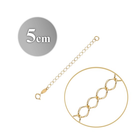 MINET Zlaté prodloužení náhrdelníku Au 585/1000 0,40g