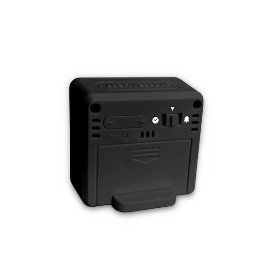 LAVVU LAR0041 - Digitální budík řízený rádiovým signálem NORDLYS černý se světelným senzorem