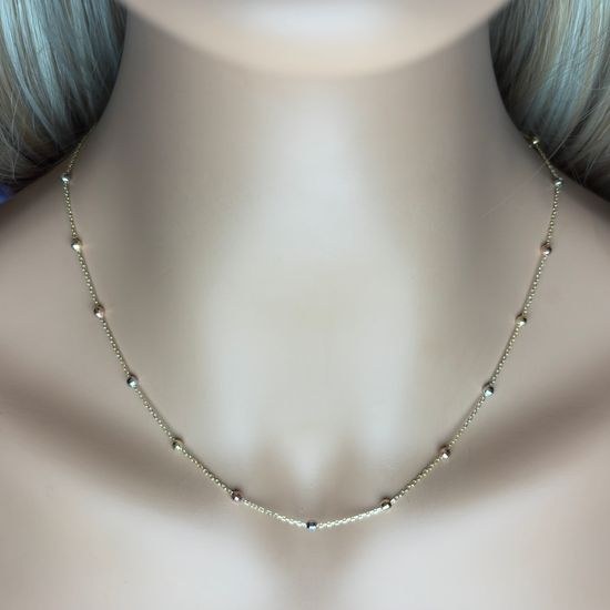 Zlatý náhrdelník vícebarevný