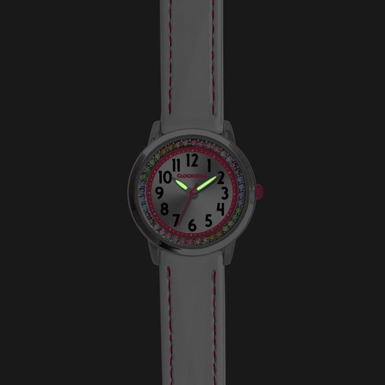 CLOCKODILE Bílé dívčí dětské hodinky s kamínky