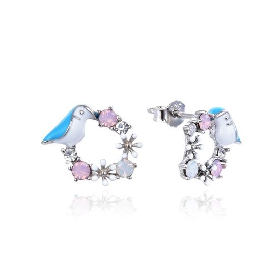 MOISS stříbrné náušnice KVĚTINA