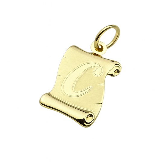 Zlatý přívěsek písmeno