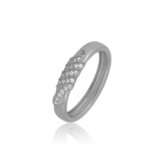 Prsten JVD SVLR0923SK6BI stříbrný