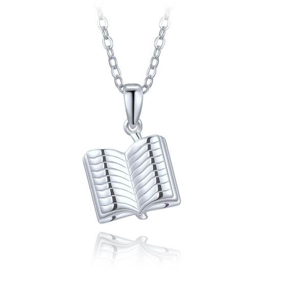 MINET Stříbrný náhrdelník kniha