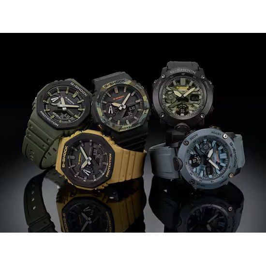 Hodinky Casio GA-2100SU-1AER Carbon Core Guard Utility Colors Series