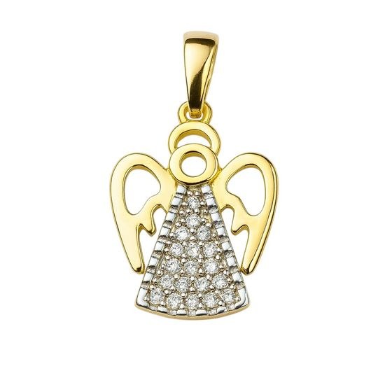 Zlatý 585/1000 přívěsek anděl 30124