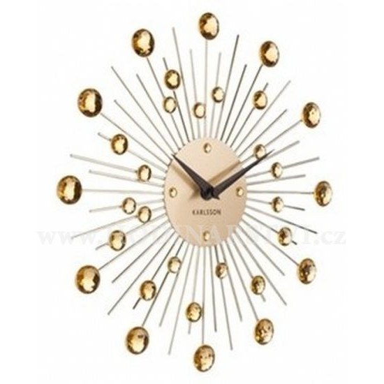 Designové nástěnné hodiny 4860GD Karlsson 30cm