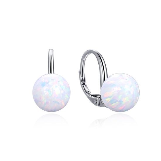 MOISS stříbrné náušnice OPÁL