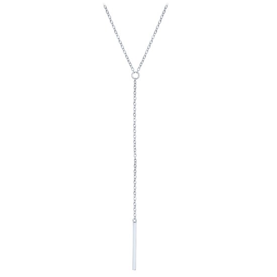 MINET Elegantní stříbrný 925/1000 náhrdelník tyčka JMAS0312SN47