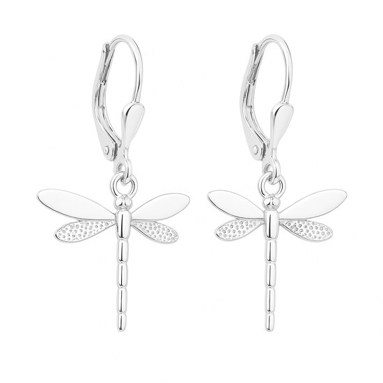 Stříbrné náušnice Vážky