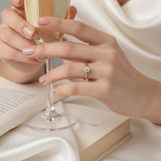 Zlatý prsten se zirkonem