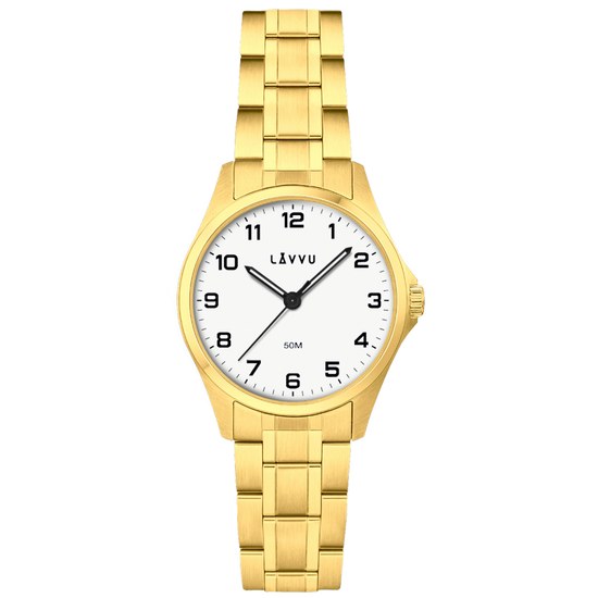 LAVVU Ocelové dámské hodinky GLIMT Gold LWL5082