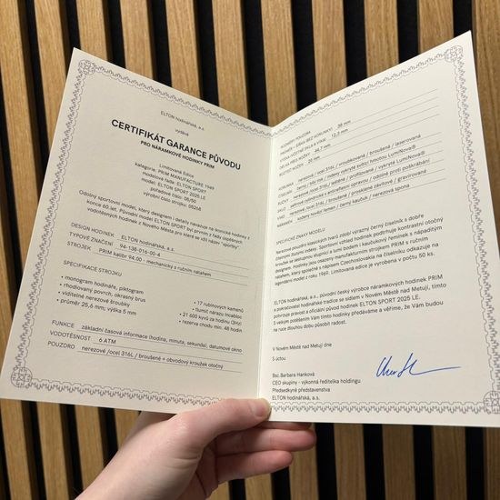 Hodinky Prim Elton Sport s ručním nátahem Limitovaná edice A.L00P.18007(94-138-016-00-4)