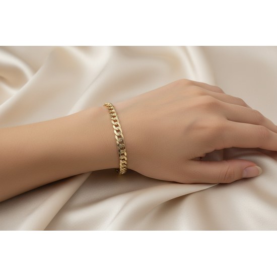 Zlatý 585/1000 náramek panzer 1178