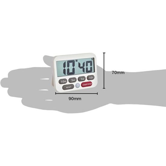 Digitální časovač a stopky TFA 38.2038.02 - bílá