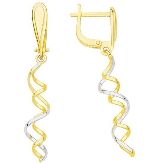 Zlaté visací náušnice francouz. zapínání