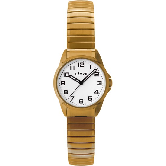 Dámské pružné hodinky LAVVU LWL5012 STOCKHOLM Small Gold