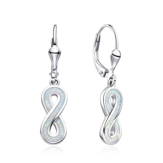 MOISS stříbrné náušnice OPÁL