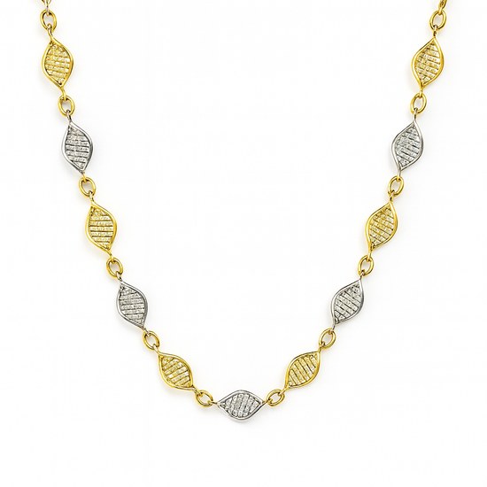 Zlatý náhrdelník dvoubarevný