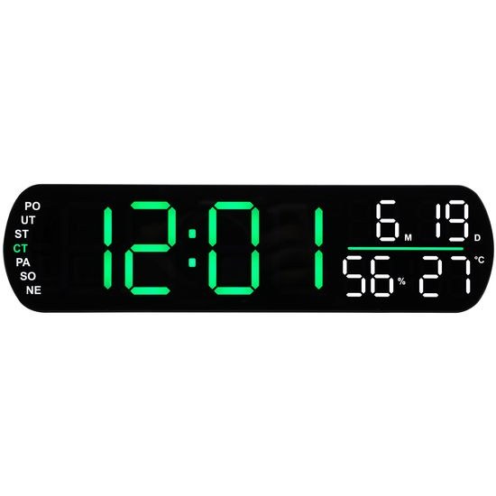 JVD SB5512.4 - hodiny s názvem dne v češtině, budíkem a mnoha užitečnými funkcemi