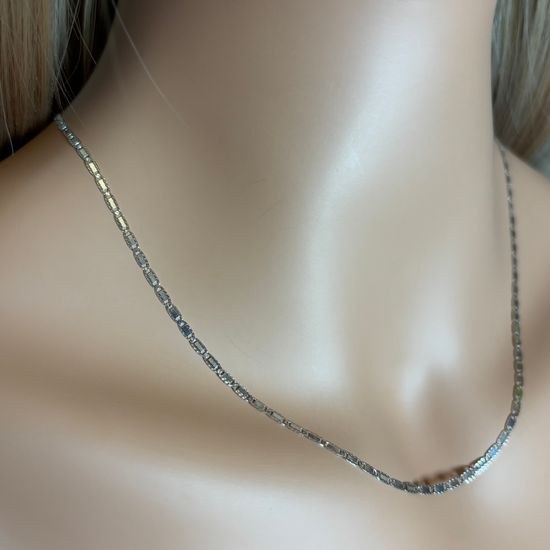 Stříbrný 925/1000 žiletkový řetízek S1035