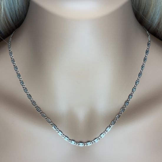 Stříbrný 925/1000 žiletkový řetízek S1004