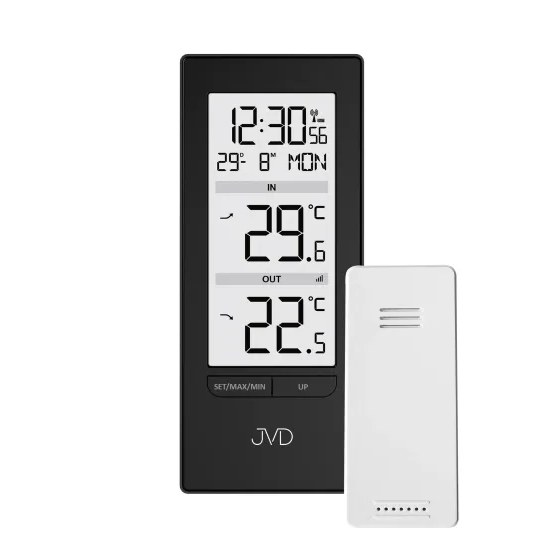 JVD T3348.1 - Teploměr s venkovním bezdrátovým čidlem a výbornou čitelností